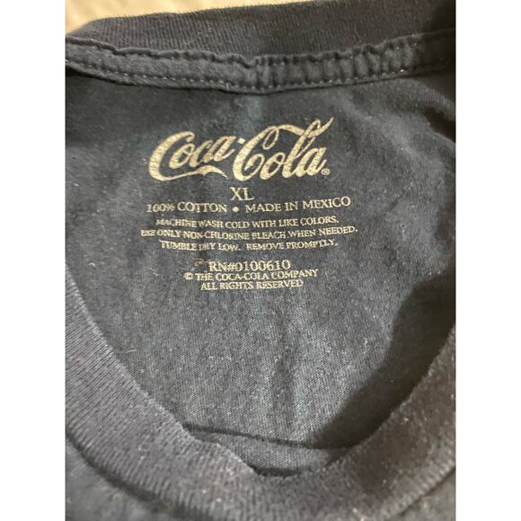 Refresh At Coca Cola Las Vegas XL Short Sleeve T-Shirt Blue Sign Soda Pop Coke - Picture 4 of 4
